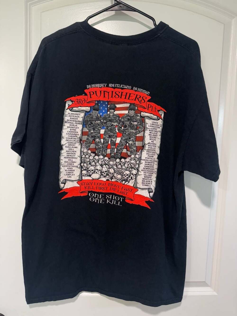 Fort Jackson Basic Combat Training 3rd Punishers Military Graphic Tee Men’s XL